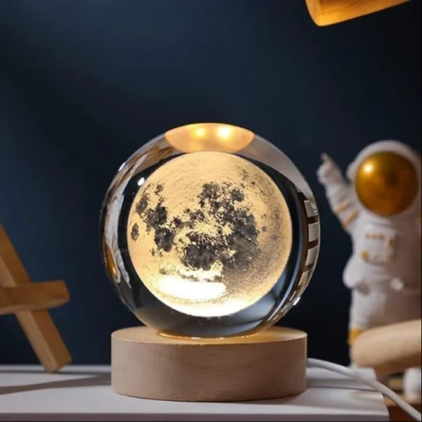 CosmicGlow 3D Crystal Ball Lamp