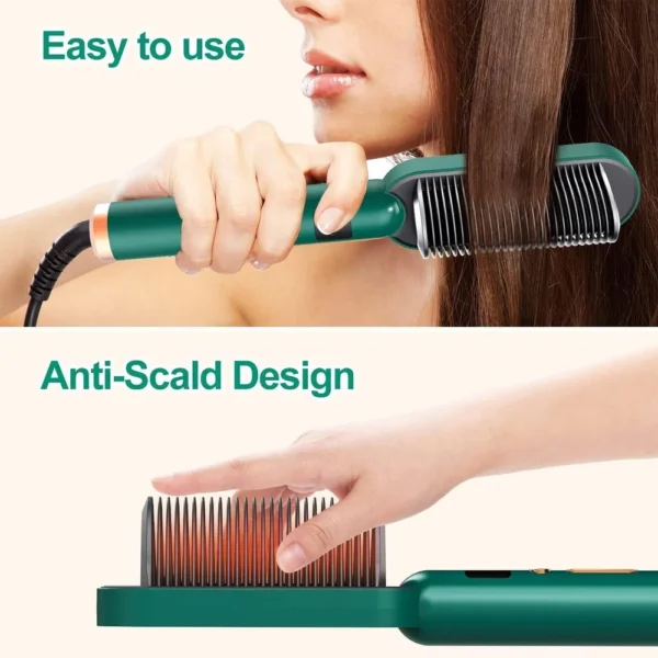 SARVASWA HAIR STRAIGHTNER COMB BRUSH - Image 3