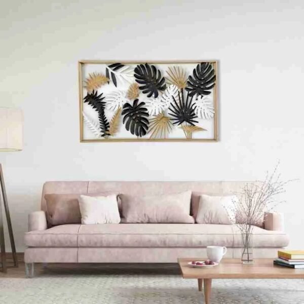 Iron Golden Living Room Wall Art, Size: 48inch - Image 3