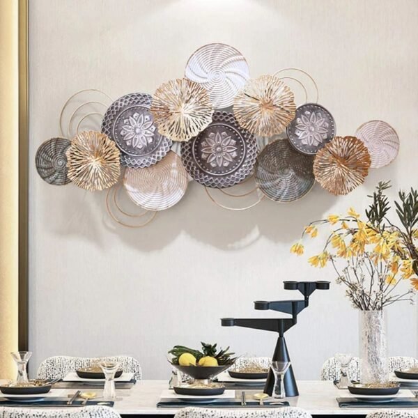 Iron Golden Living Room Wall Art, Size: 48inch - Image 2