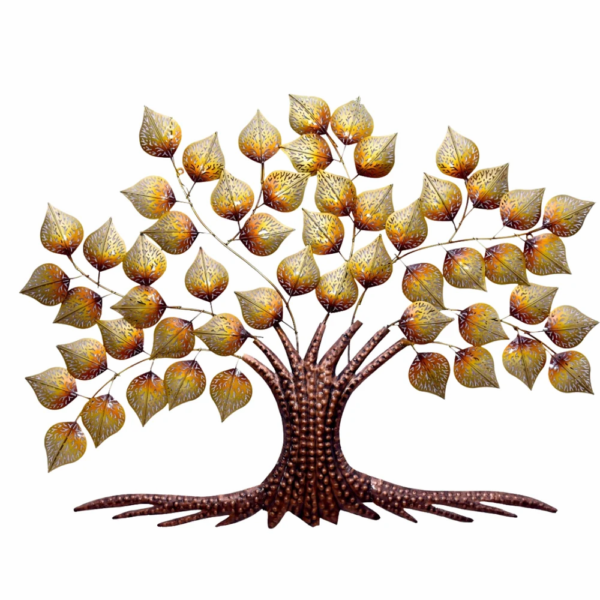 Golden Iron Metal Led Tree Wall Decor - Image 4