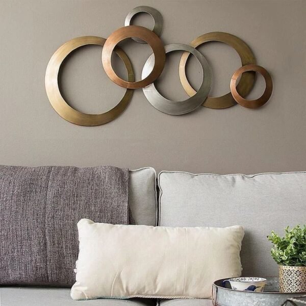 Iron Golden Living Room Wall Art, Size: 48inch - Image 10
