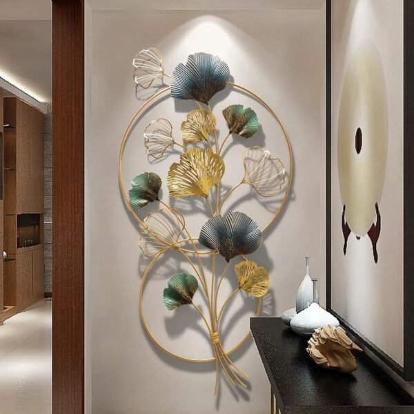 Iron Golden Living Room Wall Art, Size: 48inch - Image 7