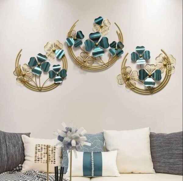 Iron Golden Living Room Wall Art, Size: 48inch